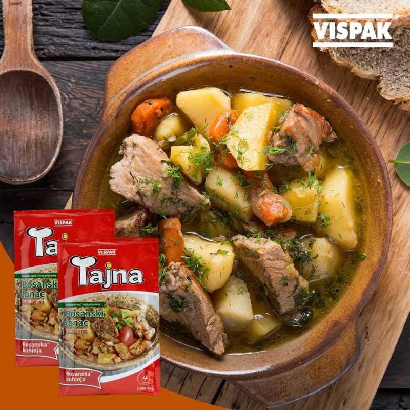 Bosanski lonec Tajna Vispak začimba sestavine navodila priprava