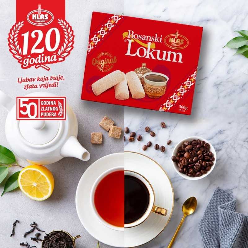 Bosanski lokum Klas 400g tradicionalno čajno pecivo pakiranje