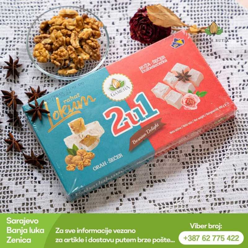 Ratluk vrtnica oreh 400g rahat lokum turkish delight pakiranje