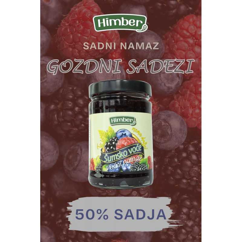 Sadni namaz gozdni sadeži Himber 380g robida malina borovnica kozarec