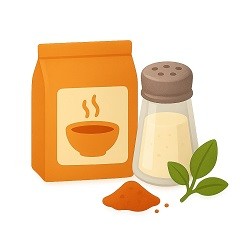 Juhe, sol in začimbe